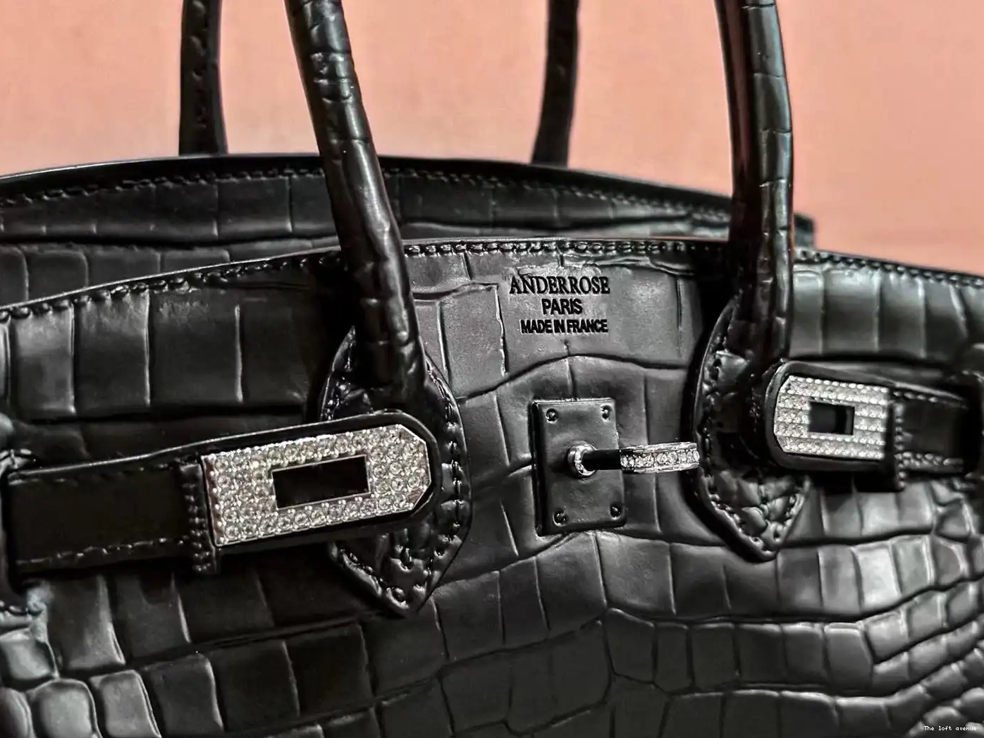 BLACK BIRKIN FLOWER BAG VASE 0521